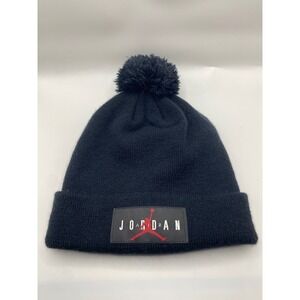 Jordan‎ Jumpman Pom Beanie Youth Black Winter Hat